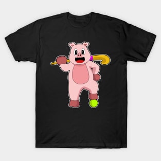 Pig Hockey Hockey stick T-Shirt